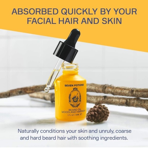 Seven Potions Woodland Harmony Beard Oil 1oz - Picture 2 of 6